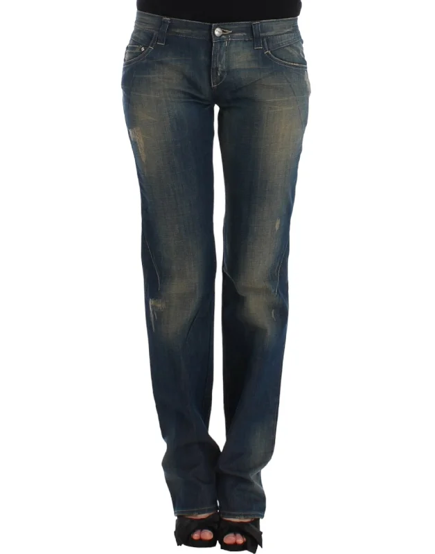 Costume National  straight leg Women's jeans Youthful Women's Anime - inspired