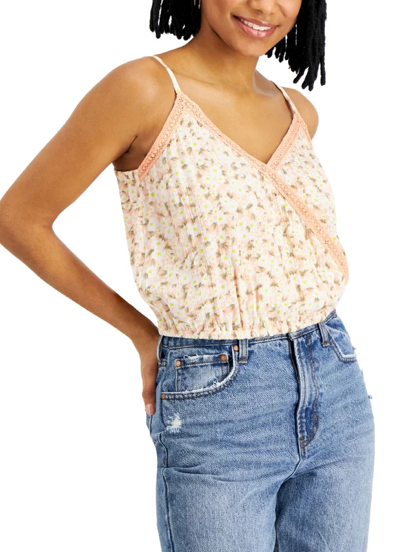 Women's Floral Printed Casual Top,Multi Youthful Women's Pop