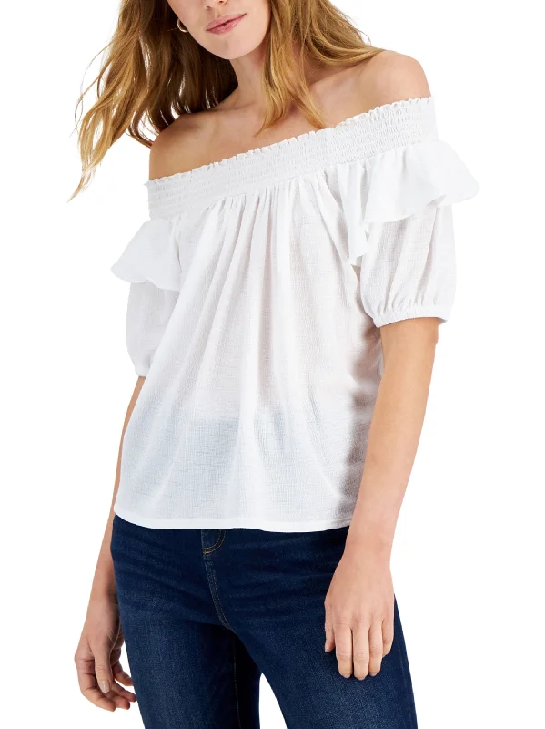 Women's Off Shoulder Top,White