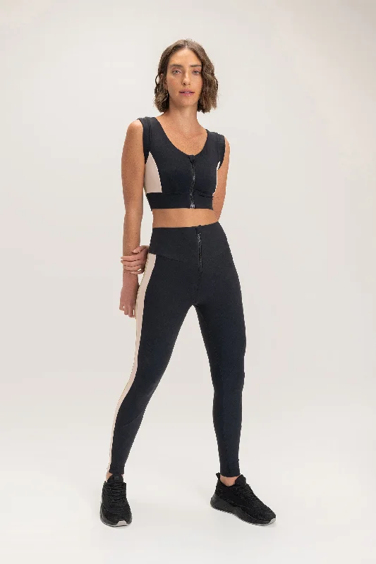 Active Zip Leggings Minimalist Women's Casual