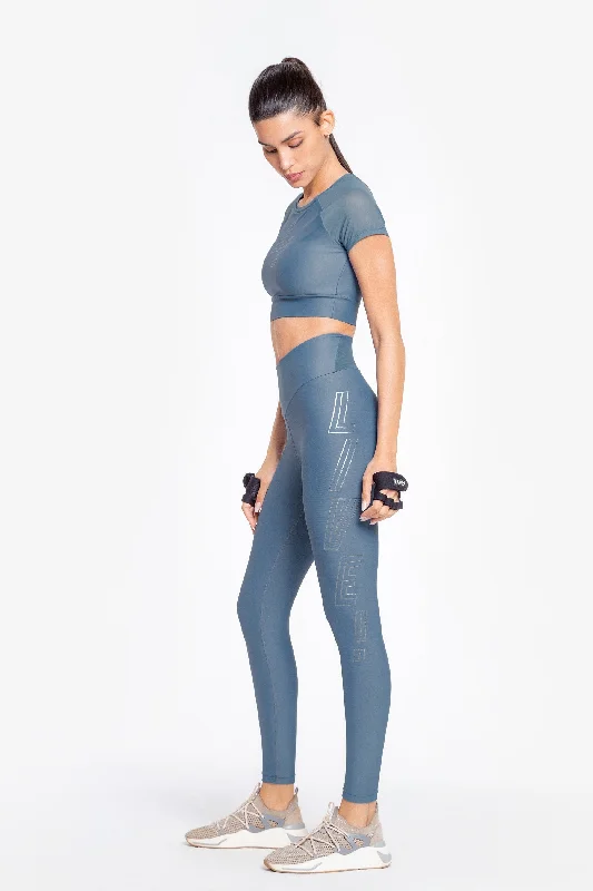 Holographic L! Legging Stylish Women's Neon
