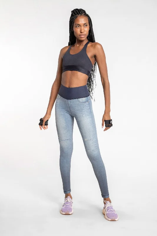 Movement Denim Reversible Legging Sporty Women's Tennis