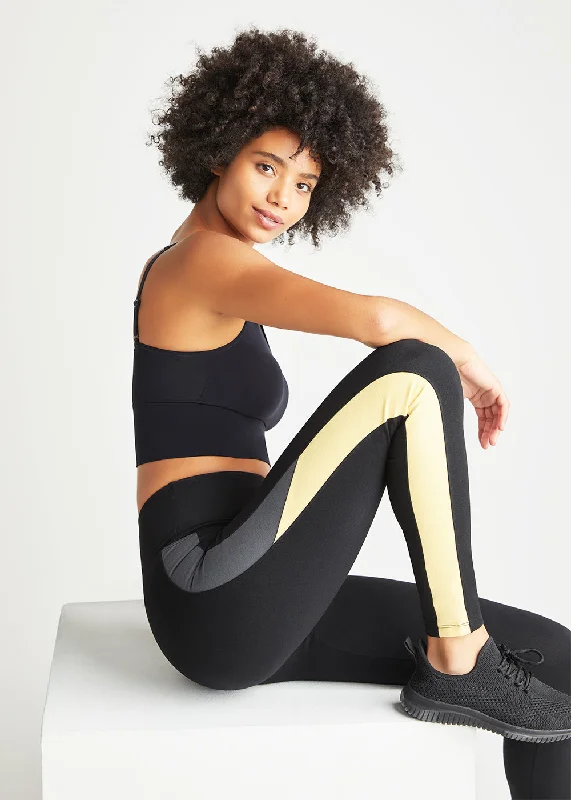 Rachel Shaping Legging with Racing Stripe - Cotton Stretch Vacation