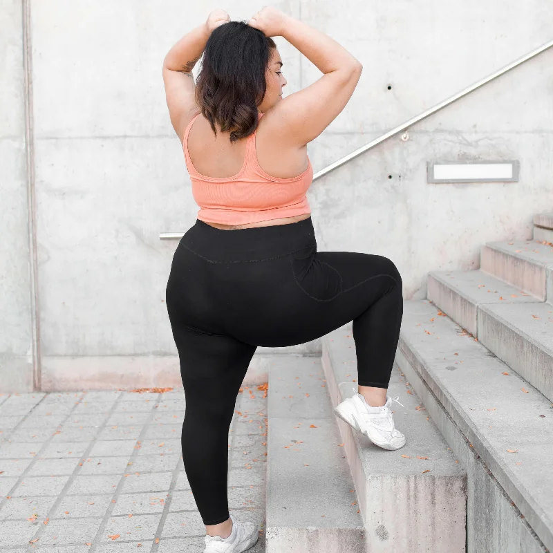 Squat Proof Short Leggings - Black