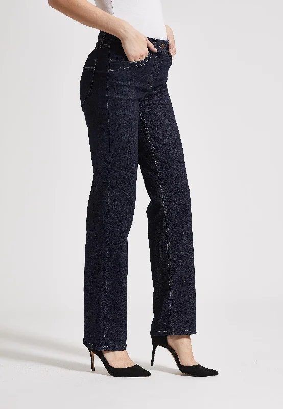 Amelia Straight - Long Length - Dark Blue Denim