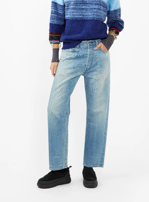 Straight Selvedge Jeans Light Vintage Trendy Women's 