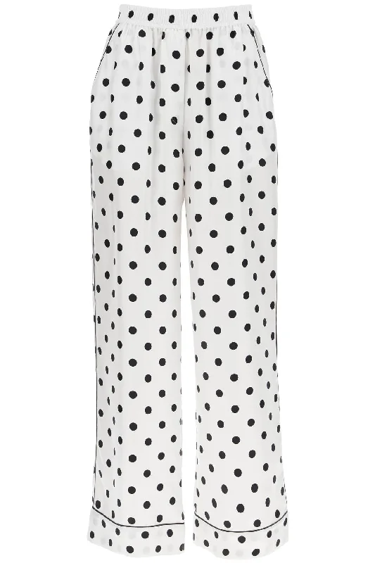 DOLCE & GABBANA silk polka dot print pajama