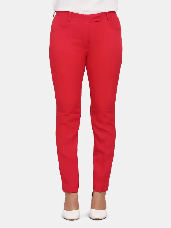 Slim Fit Trouser - Red