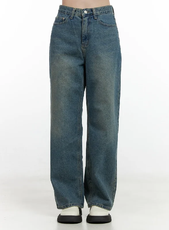 Jovie Washed Wide-Leg Jeans ON408